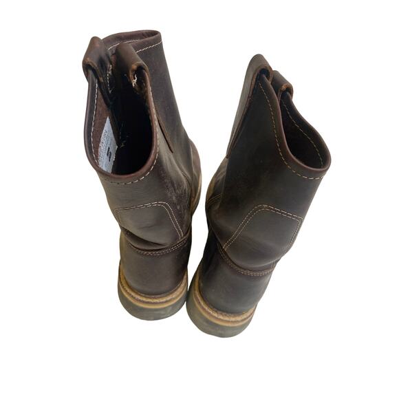 Thorogood Men’s Brown Steel Toed Wellington Pull On 10”Work Boots Sz 8D USA - Picture 7 of 12